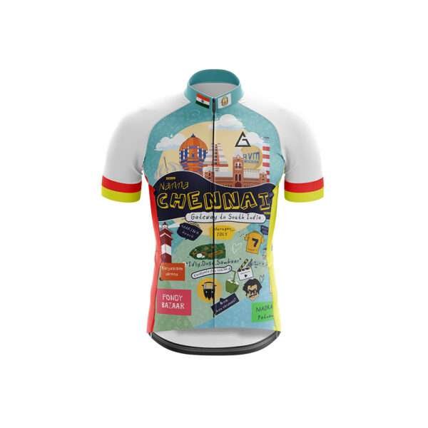 cycle clothing men with free custom name - Chennai doodle design 2023