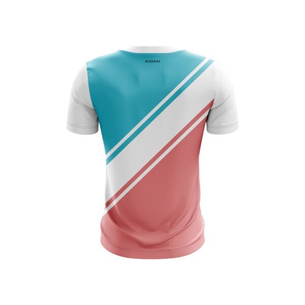 Back view of the Aidan Global Victory Edge Soccer Jersey showcasing a streamlined design, ideal for customization with team names and numbers