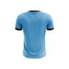 Back view of the Strike Pro Jersey showcasing customizable options for player name and number in a modern football jersey layout